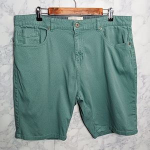 Free Planet Chino Shorts Men Size 38 Teal Cotton Blend